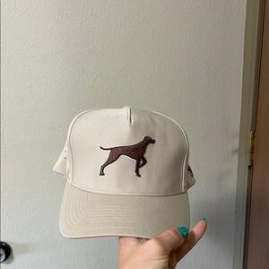 Stylish Cream Dog Cap